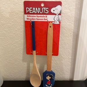 PEANUTS Silicone Spatula & Wooden Spoon.